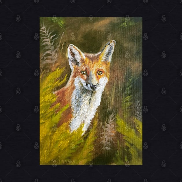 Vixen - fox painting by EmilyBickell